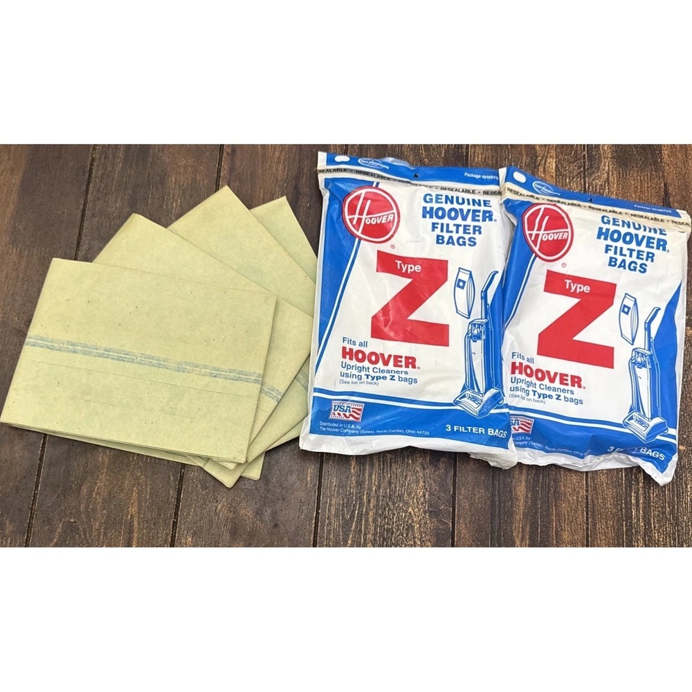 Genuine HOOVER TYPE Z Vacuum Cleaner Bags 4010075Z,‎ 2  Pack 3 And 4 Loose = 10